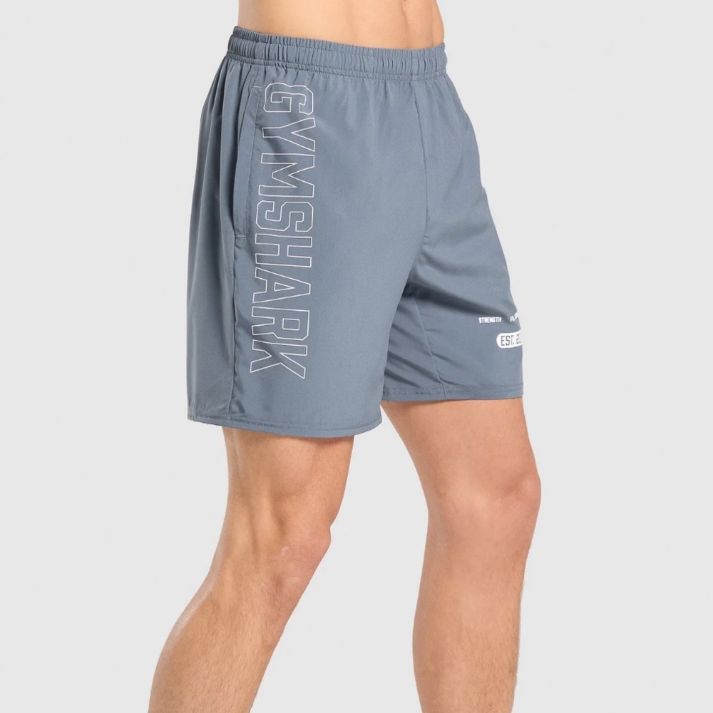 Gymshark Men's Athletic Shorts in Slate Gray